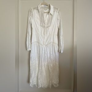 Self-Portrait lace midi dress
